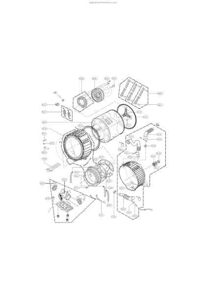Parts for LG WM4270HVA/00: Drum and Tub Parts - AppliancePartsPros.com
