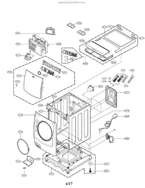 Parts for LG WM5000HVA: Control Panel Parts - AppliancePartsPros.com