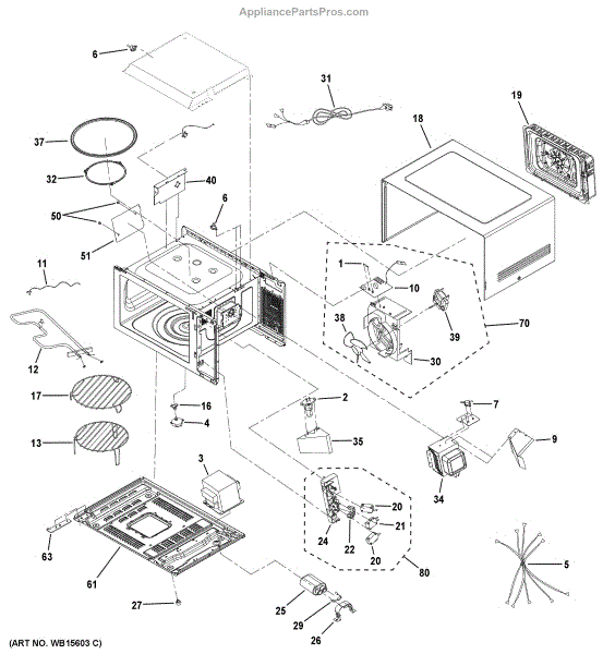 Parts for GE CEB515P2N1SS Oven Cavity Parts