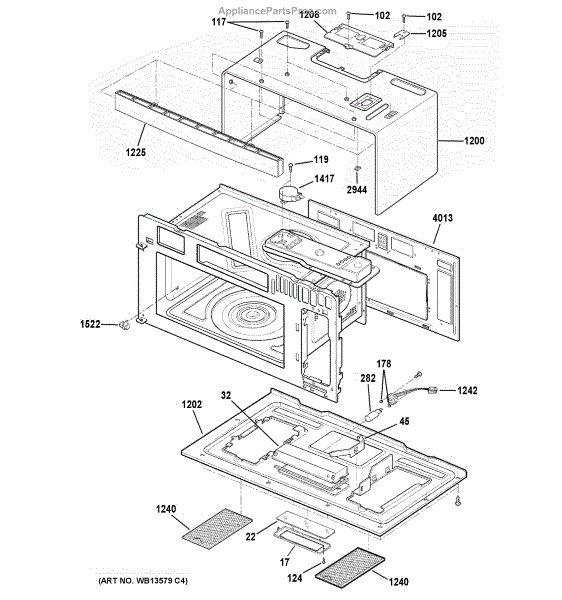Parts for GE PVM9179SF1SS Oven Cavity Parts