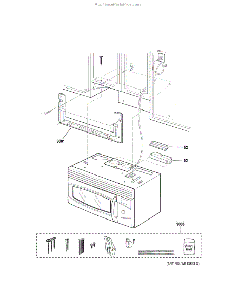Parts for GE PVM9179DF1WW: Installation Parts - AppliancePartsPros.com
