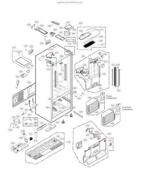 Parts for Kenmore 795.72053118 (79572053118, 795 72053118): Case Parts ...