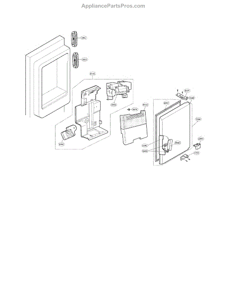 Parts for Kenmore 795.72373310 (79572373310, 795 72373310): Ice Maker ...