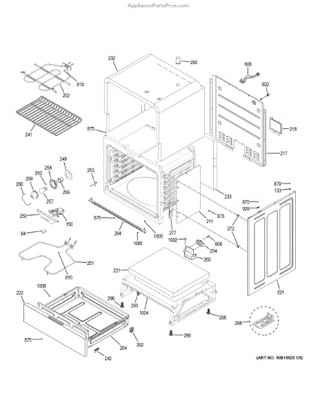 Parts for GE JS645SL2SS: Body Parts - AppliancePartsPros.com