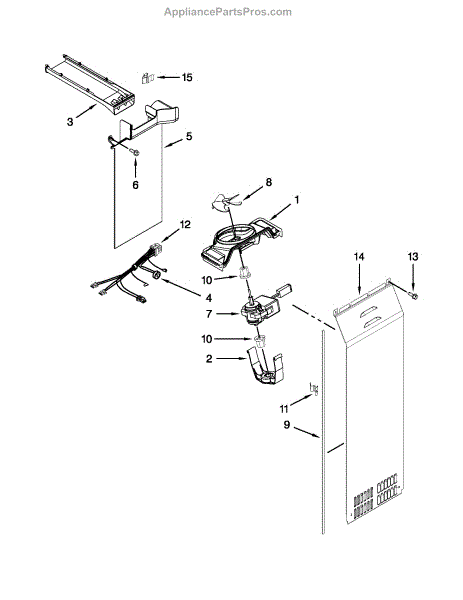 Parts for Kenmore 106.51163210 (10651163210, 106 51163210): Air Flow