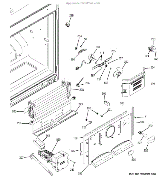 Parts for GE GNE22GMEBFES Freezer Section Parts