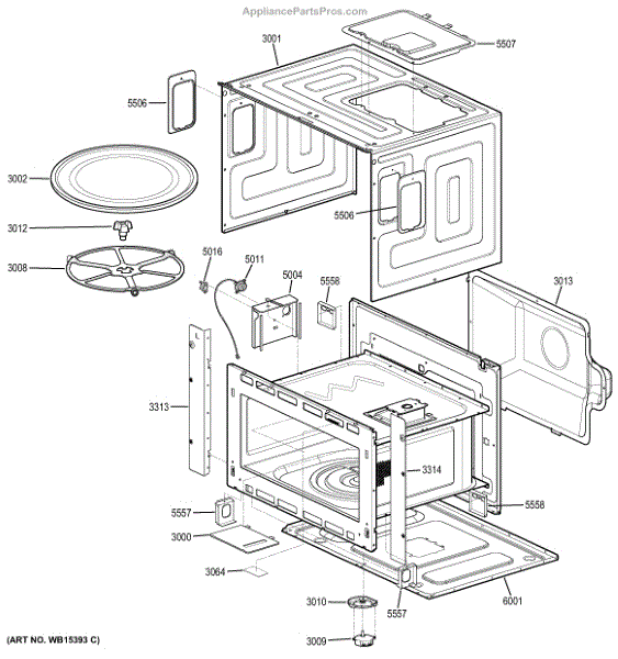 Parts for GE JK3800SH1SS Oven Cavity Parts