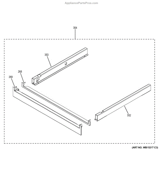 Parts for GE JT5500SF3SS Pedestal Parts