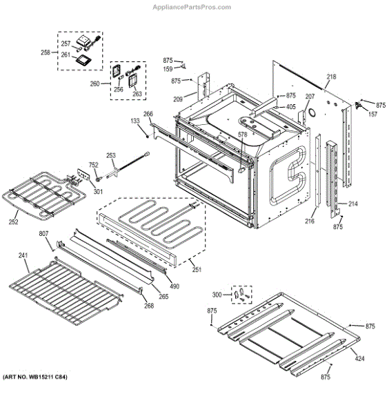 Parts for GE JK5500SF3SS Lower Oven Parts