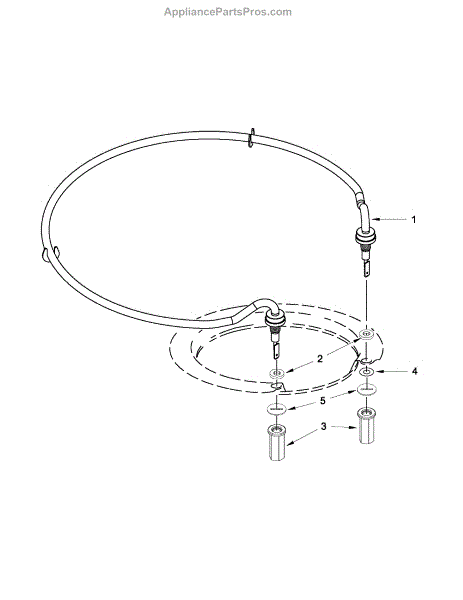 Parts For Kenmore 665.12783K310 (66512783K310, 665 12783K310): Heater ...