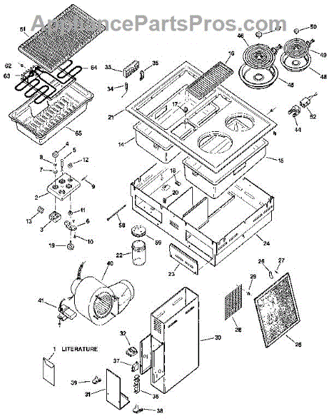 Parts for Kenmore 911.4282790 (9114282790, 911 4282790): Cooktop Parts ...