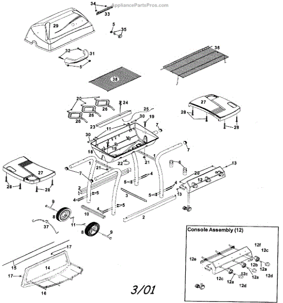 Parts For Kenmore 415.159330 (415159330, 415 159330): Cabinet Parts 