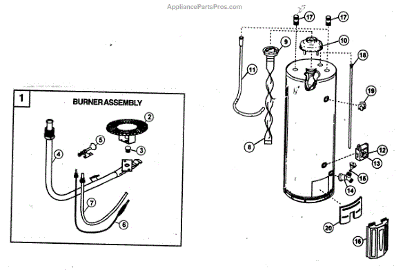 Parts for Kenmore 153.339610HA (153339610HA, 153 339610HA): Water ...