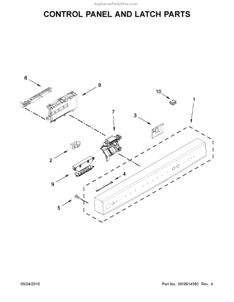 Parts for Kenmore 665.14523N610 (66514523N610, 665 14523N610): Control