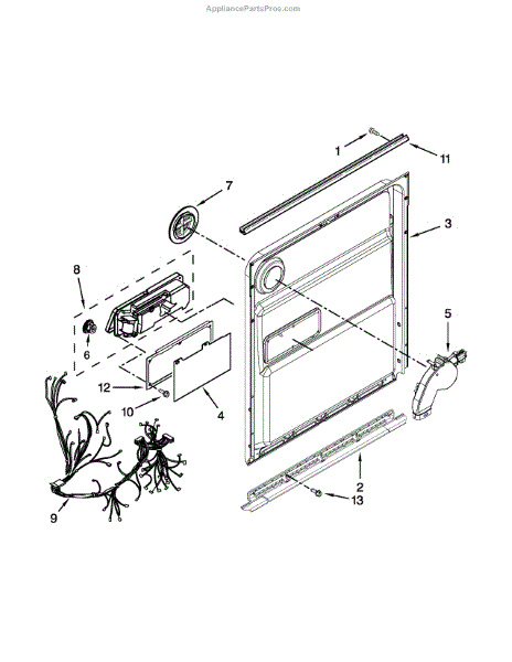 Parts for Kenmore 665.13543N411 (66513543N411, 665 13543N411): Inner ...