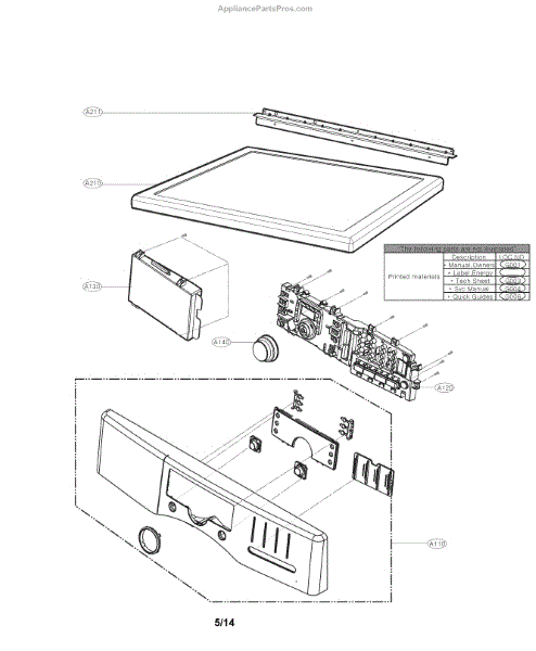 Parts for Kenmore 796.81172210 (79681172210, 796 81172210): Control ...