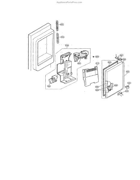 Parts For Kenmore 795.70322310 (79570322310, 795 70322310): Ice Maker 