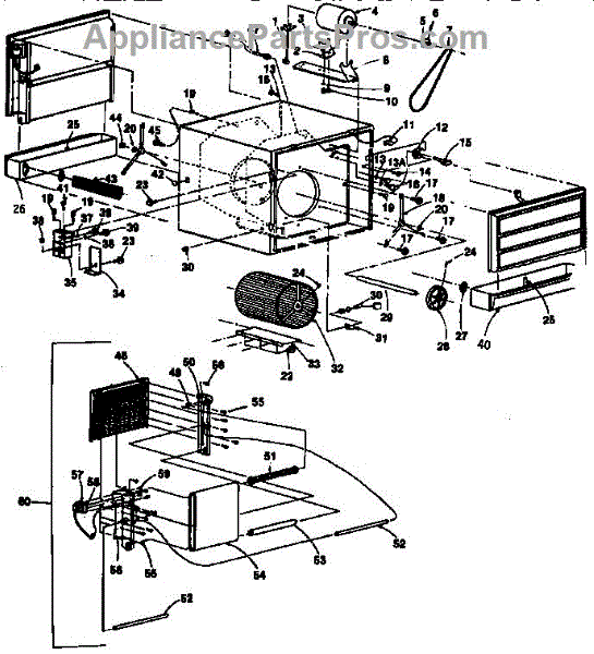 Parts for Kenmore 661.623920 (661623920, 661 623920): Functional ...