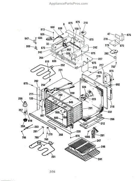 Parts for Kenmore 911.41489992 (91141489992, 911 41489992): Body Parts ...