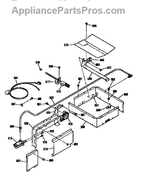 Parts for Kenmore 911.3012992 (9113012992, 911 3012992): Burner Section ...