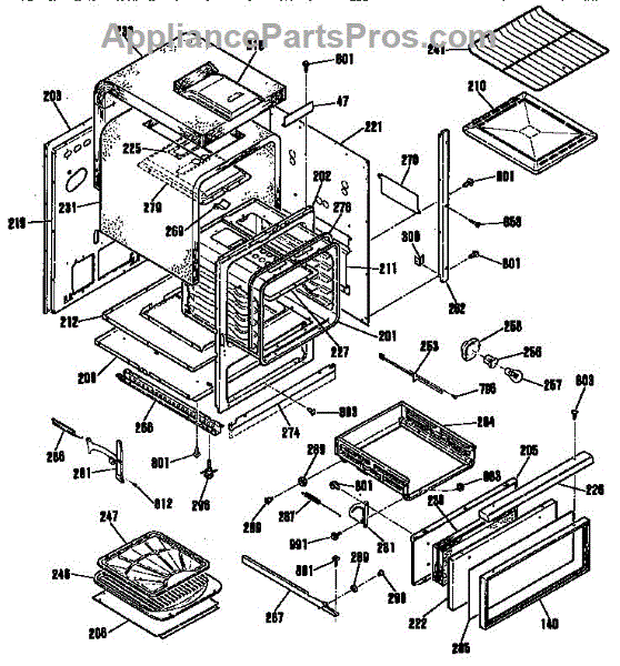 Parts For Kenmore 911 3022191 9113022191 911 3022191 Body Section Parts