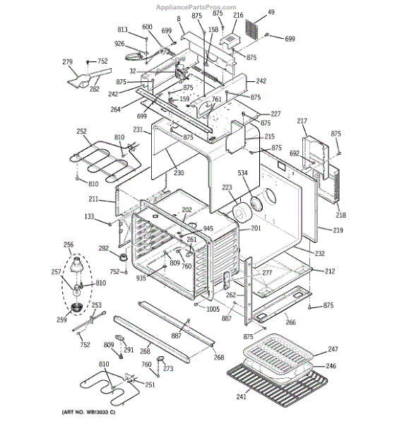 Parts for Kenmore 911.47812202 (91147812202, 911 47812202): Body with ...