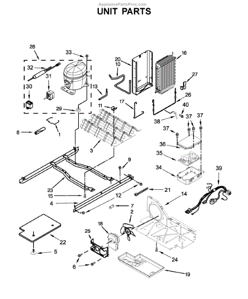 Parts for Whirlpool WRS321SDHB01: Unit Parts - AppliancePartsPros.com