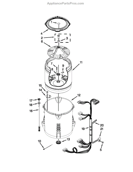 Parts For Kenmore 110.27102310 (11027102310, 110 27102310): Basket And ...