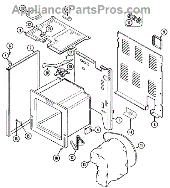 Parts for Crosley CE38300BAV: Body Parts - AppliancePartsPros.com