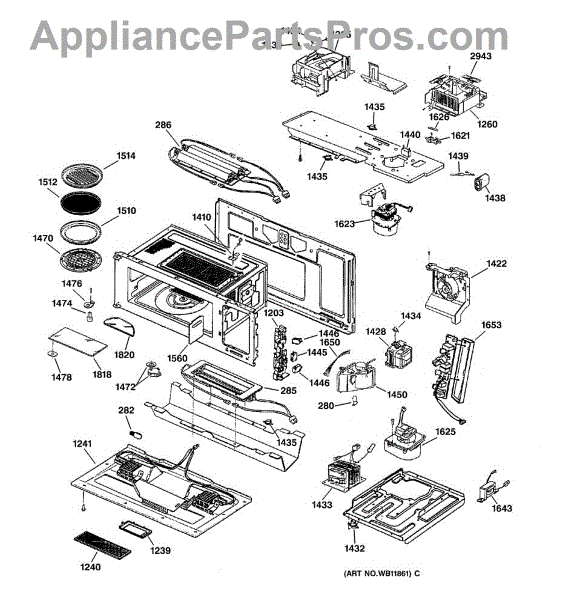 Parts for GE SCA2000BWW03: Unit Parts - AppliancePartsPros.com