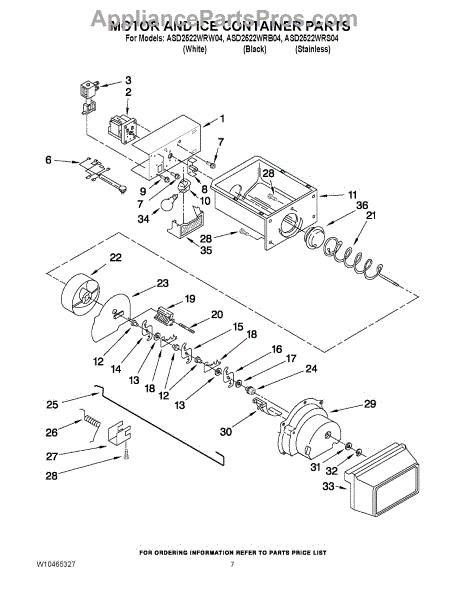 Parts for Thermador TSS36DAB-06: Ice Maker Parts - AppliancePartsPros.com