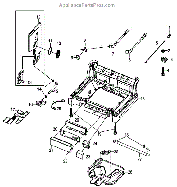 Parts for Samsung DMT800RHS/XAA Base Assy Parts
