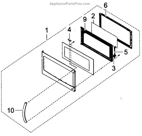 Parts For Samsung SMH1713B/XAA-0001: / Hood Combo Door Assy Parts ...