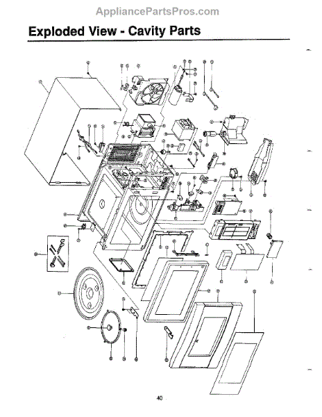 Parts for Samsung MW5720W/XAA: Oven Cavity / Standard Parts ...