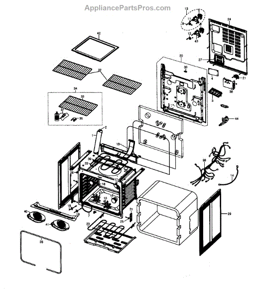 Parts for Samsung FE710DRS/XAA-0001: Electric Range ... samsung electric range wiring diagram 