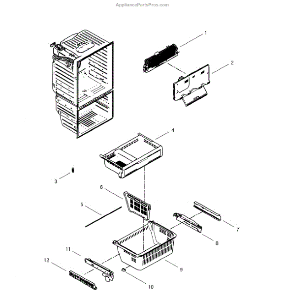 Parts for Samsung RFG297HDRS/XAA-0001: Freezer Parts