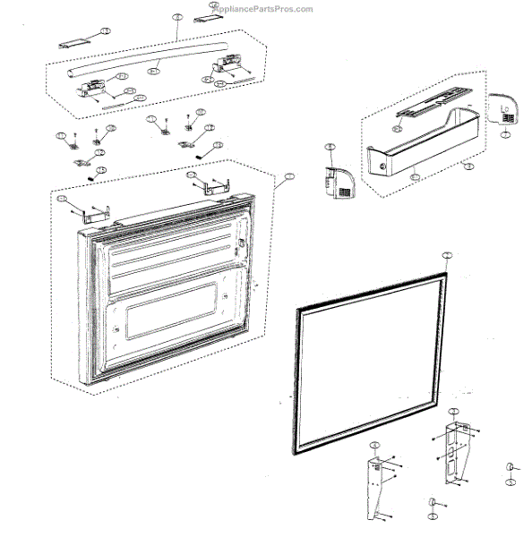 Parts for Samsung RF266ABPN/XAA: Freezer Door Parts ... frost diagram for chlorine 