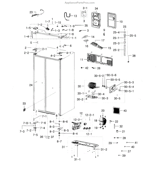 Parts for Samsung RH22H9010SR/AA0000 Parts