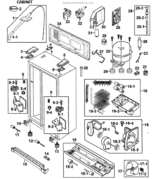 Parts for Samsung RS277ACRS/XAA0000 Parts
