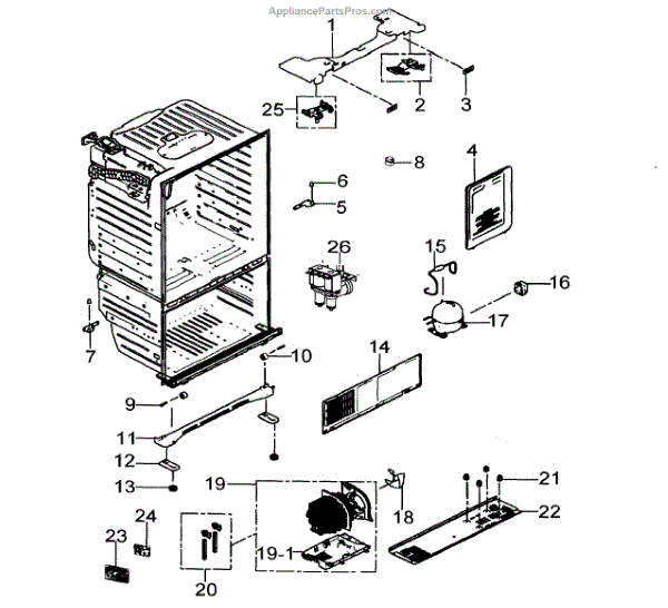 Parts for Samsung RFG29PHDWP/XAA: Cabinet Parts - AppliancePartsPros.com