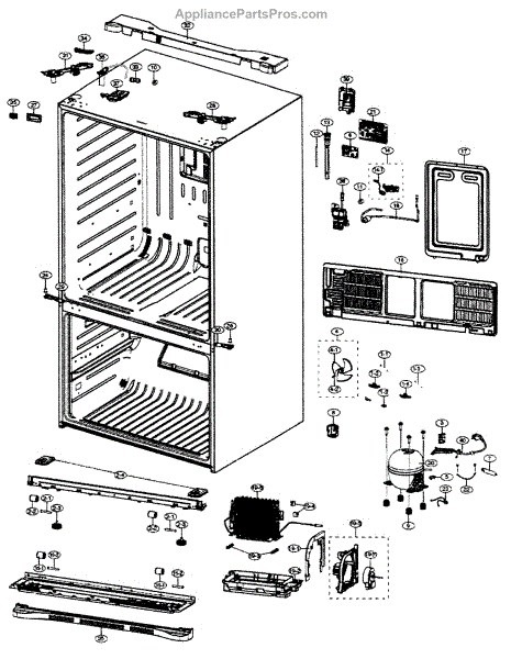 Parts for Samsung RF4287HABP/XAA: Cabinet Parts - AppliancePartsPros.com