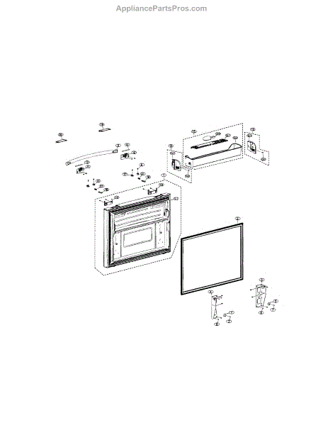 Parts for Samsung RFG298AARS: Freezer Door Parts - AppliancePartsPros.com