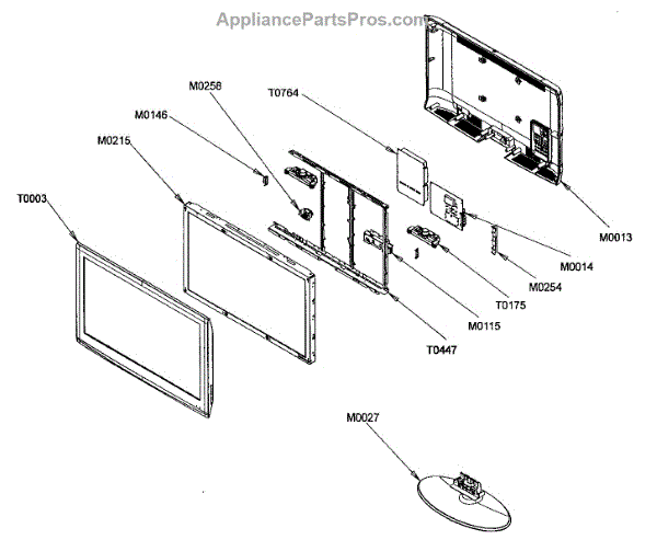 Parts for Samsung LN32A330J1DXZA: Lcd Tv Cabinet Parts ...