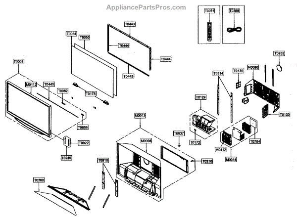 Parts for Samsung HLT5676S: Dlp Television Cabinet Parts ...