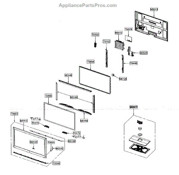 Parts for Samsung PN50A550S1FXZA Plasma Television Parts
