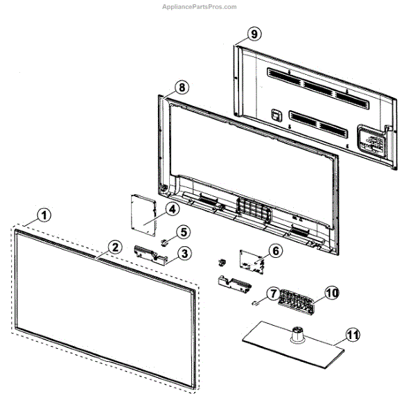 Parts for Samsung UN55FH6030FXZATH01 Lcd Tv Parts