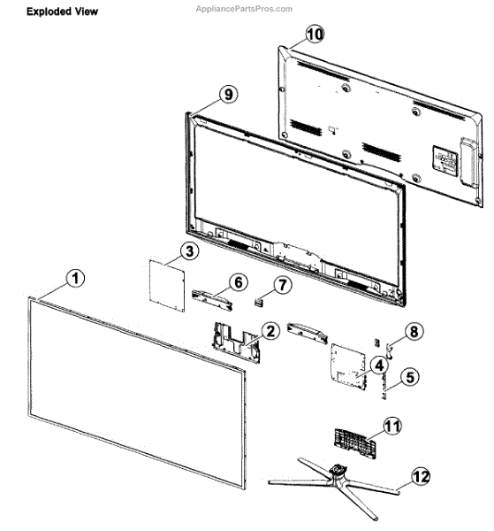 Parts for Samsung UN50ES6100FXZA-CS01: Lcd Tv Cabinet Parts