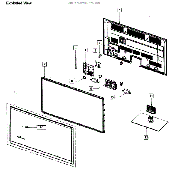 Parts for Samsung PN51E550D1FXZATS02 Plasma Tv Parts