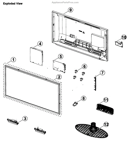 Parts for Samsung UN32EH5300FXZATS01 Lcd Tv Parts