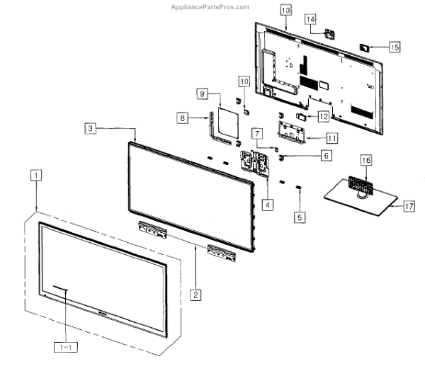 Parts for Samsung PN59D6500DFXZAY403 Plasma Tv Parts